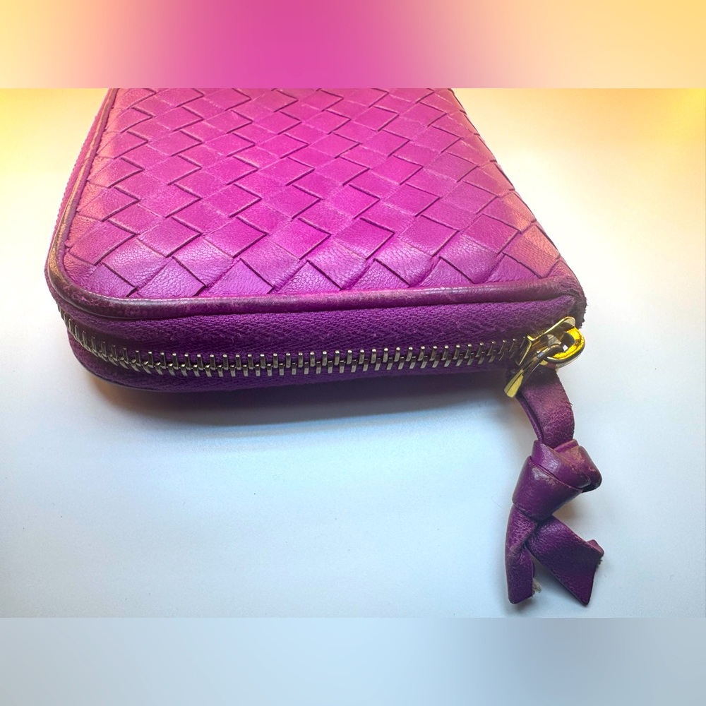 Bottega Veneta Clutch Bottega Veneta Orchid Intrecciato Zip Rare Purple wallet - Picture 4 of 14